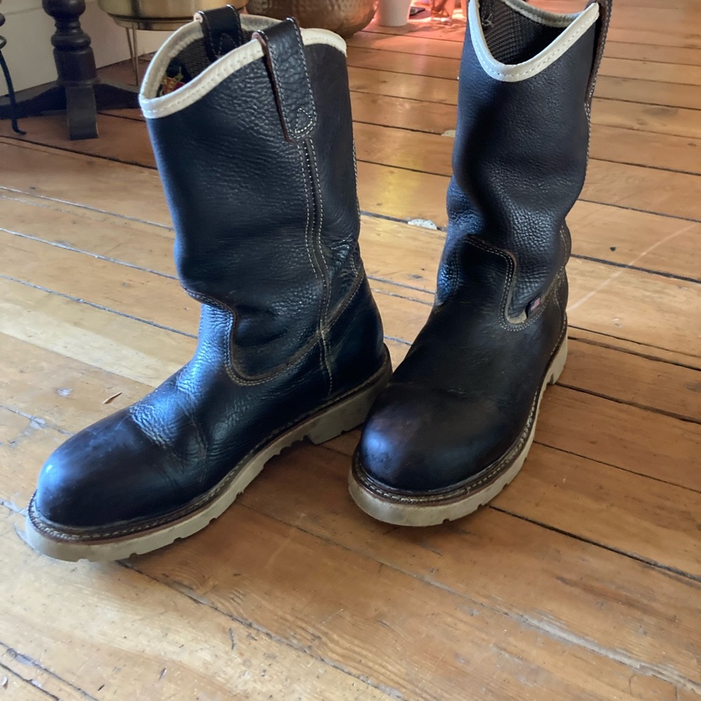 Men's Black Leather Boots